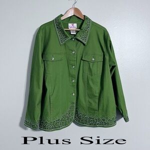 Quacker Factory NWOT Bling Jean Jacket or Blazer